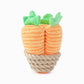 HugSmart Pet - Puppy Garden Carrot Bunch Dog Rope  Toy