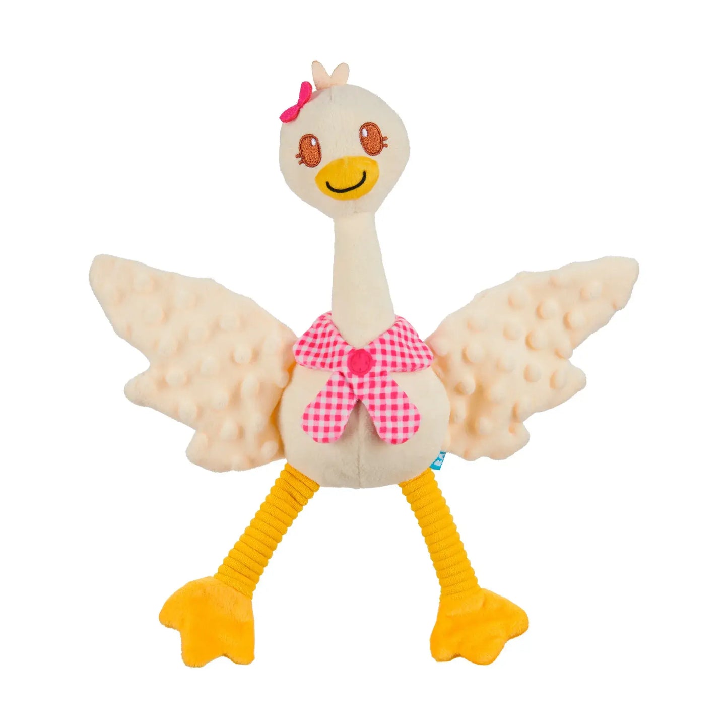Farmer's Barket Gingham Goose Plush Dog Toy XL
