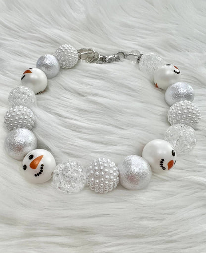 Frosty the Snowman Beaded Necklace