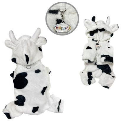 Ultra Plush Moo Cow Hooded Pajamas Costume