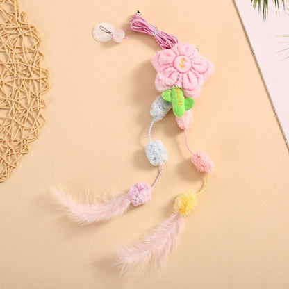 Moo - Soft Pastel Flower Hanging Teaser Toy