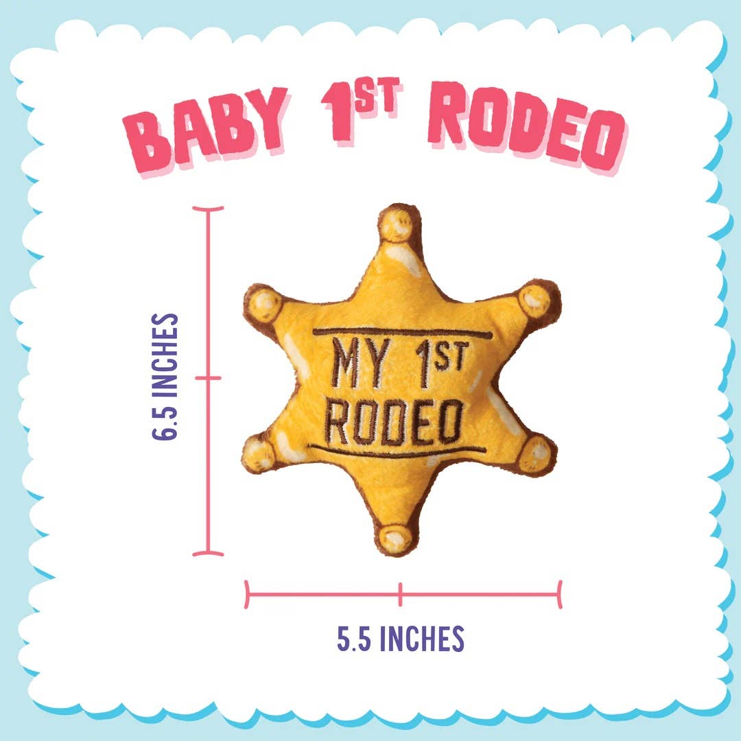 Baby 1st Rodeo Plush Dog Toy 6.5"