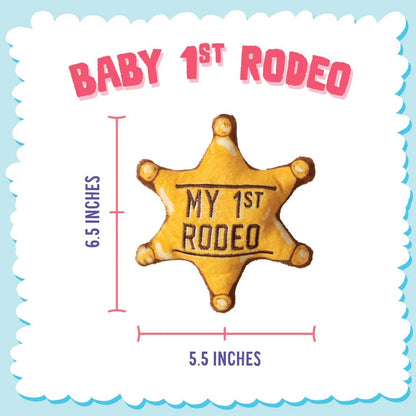 Baby 1st Rodeo Plush Dog Toy 6.5"