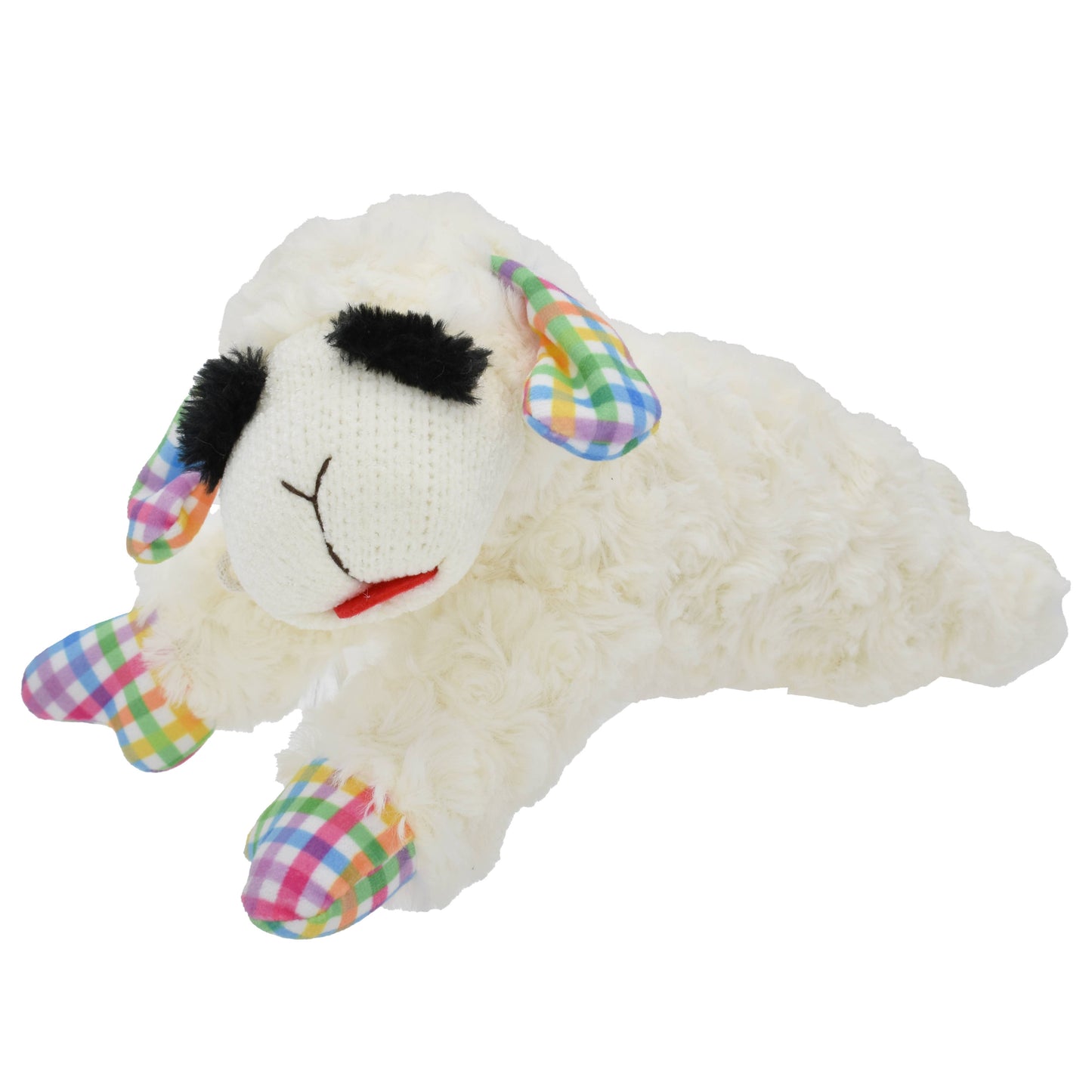 Multipet Spring Lamb Chop Plush Dog Toy 10.5”