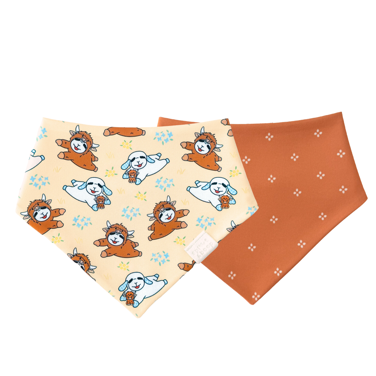 Highland Cow Lambchop Western Dog Bandana