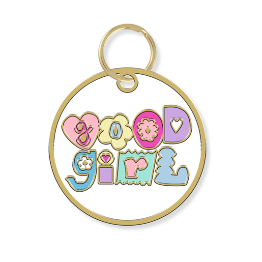 Good Girl Dog Collar Charm