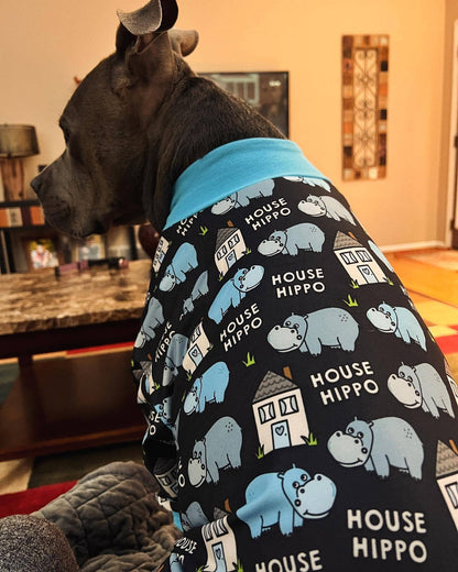 Black 'Pitty-potamus' Pit bull Pajamas