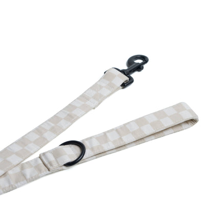 Beige Checkers Dog Leash