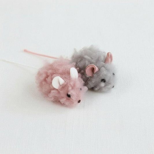 Mouse Pair Cat Toys with Catnip