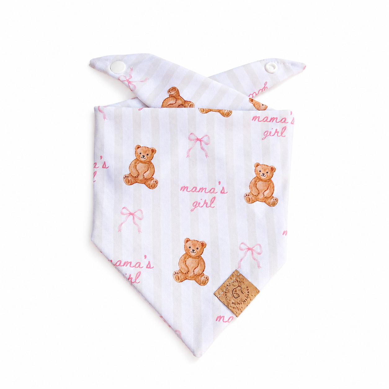 Teddy Bear and Bow Mama's Girl Bandana