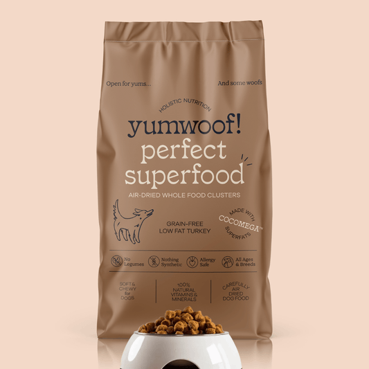 Alimento para perros secado al aire Perfect Superfood: pavo bajo en grasa / bolsa completa (7 libras)