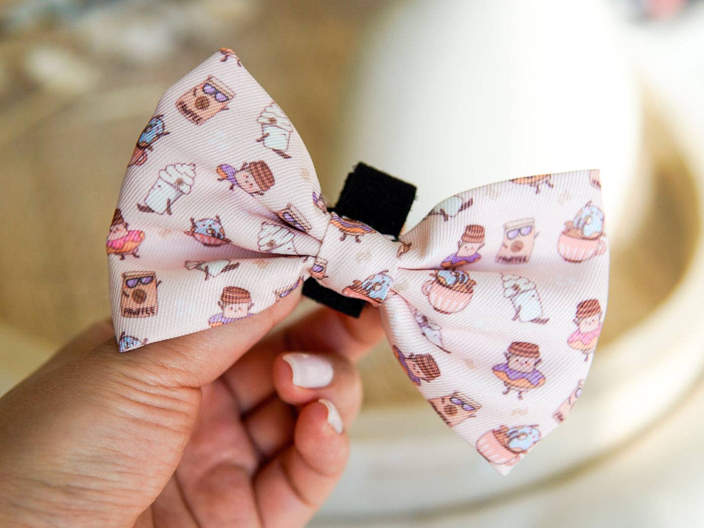 Coffee Break Dog Bow Tie