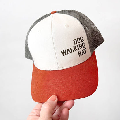 "Dog Walking Hat" Tri-Tone Trucker Hat