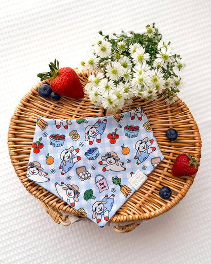 Fresh Picked Farmers Market Lamby Reversible Dog Bandana