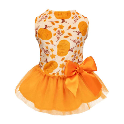 Pumpkin Dog Tutu Dress