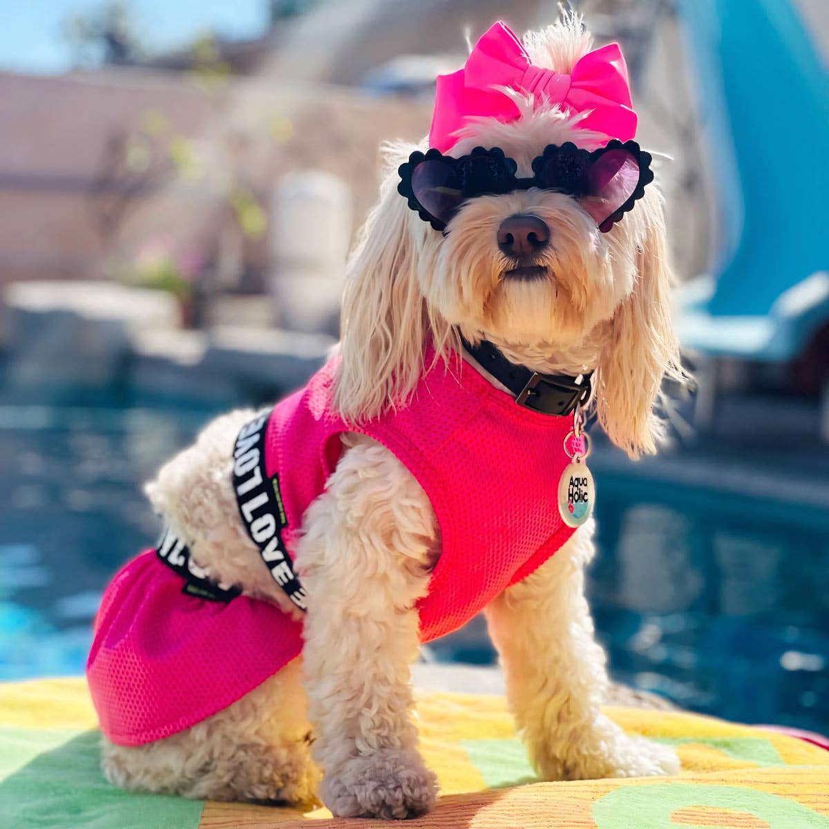 Hot Pink Athleisure 2 Piece Dress