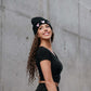 Black and Pink Beanie