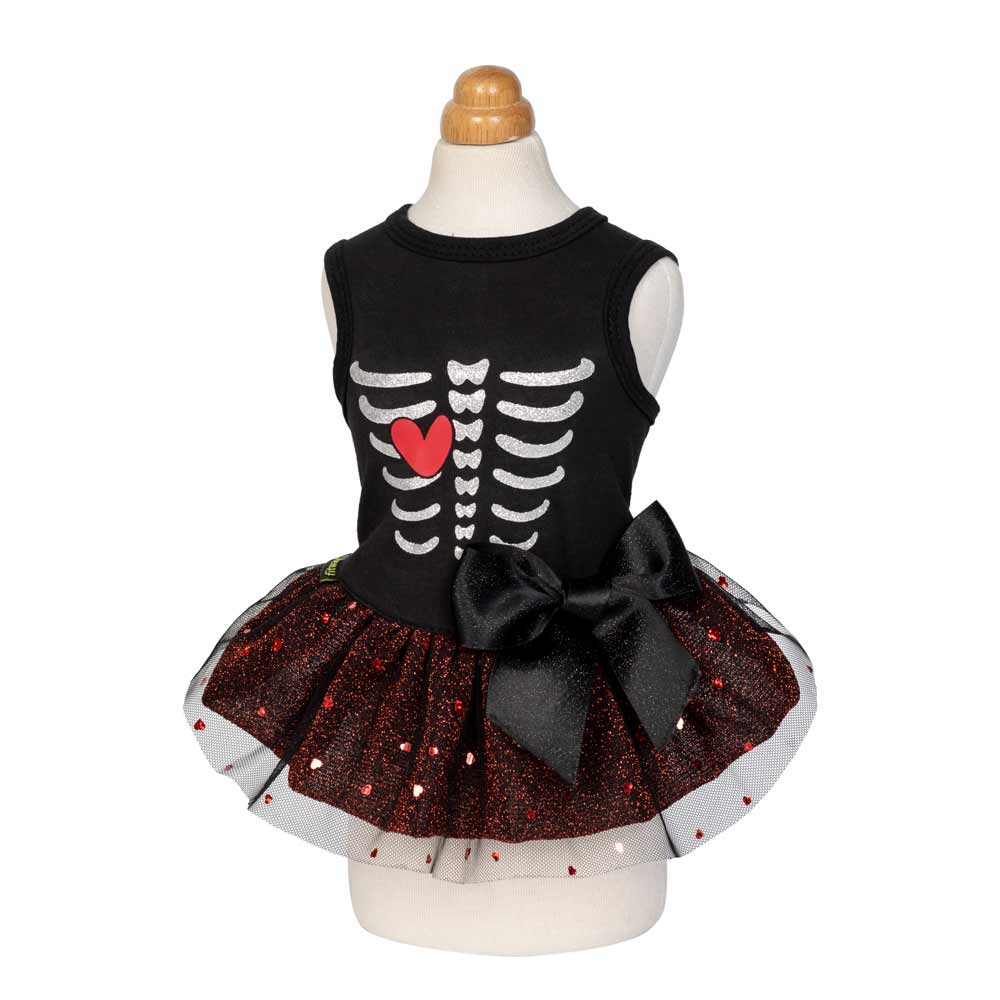 Halloween Skeleton Dog Dress