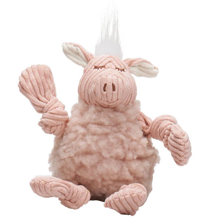 Penelope Pig Hugglefleece® Flufferknottie™ Plush Dog Toy