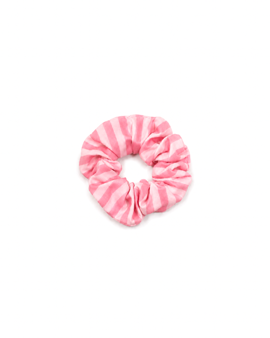 Pink on Pink Striped Scrunchie
