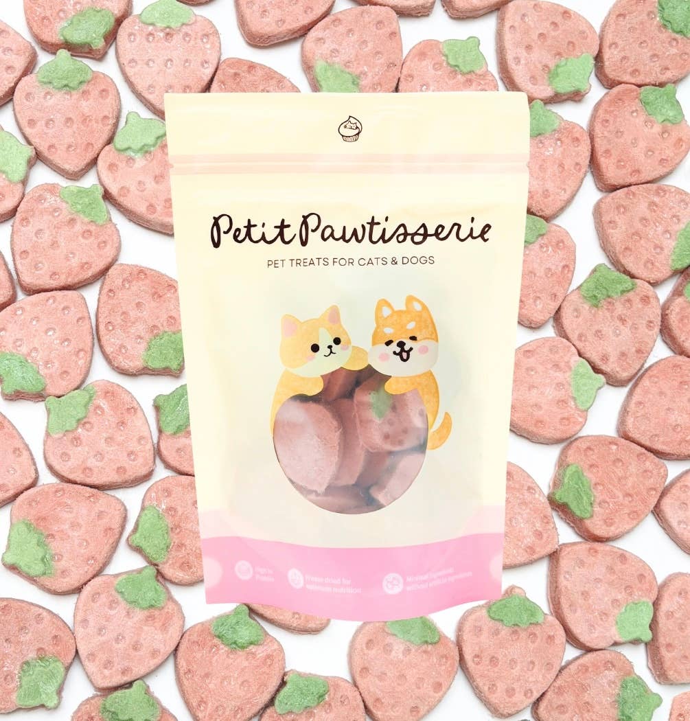 Freeze Dried Strawberry Yogurt Dog Treats 1.5oz