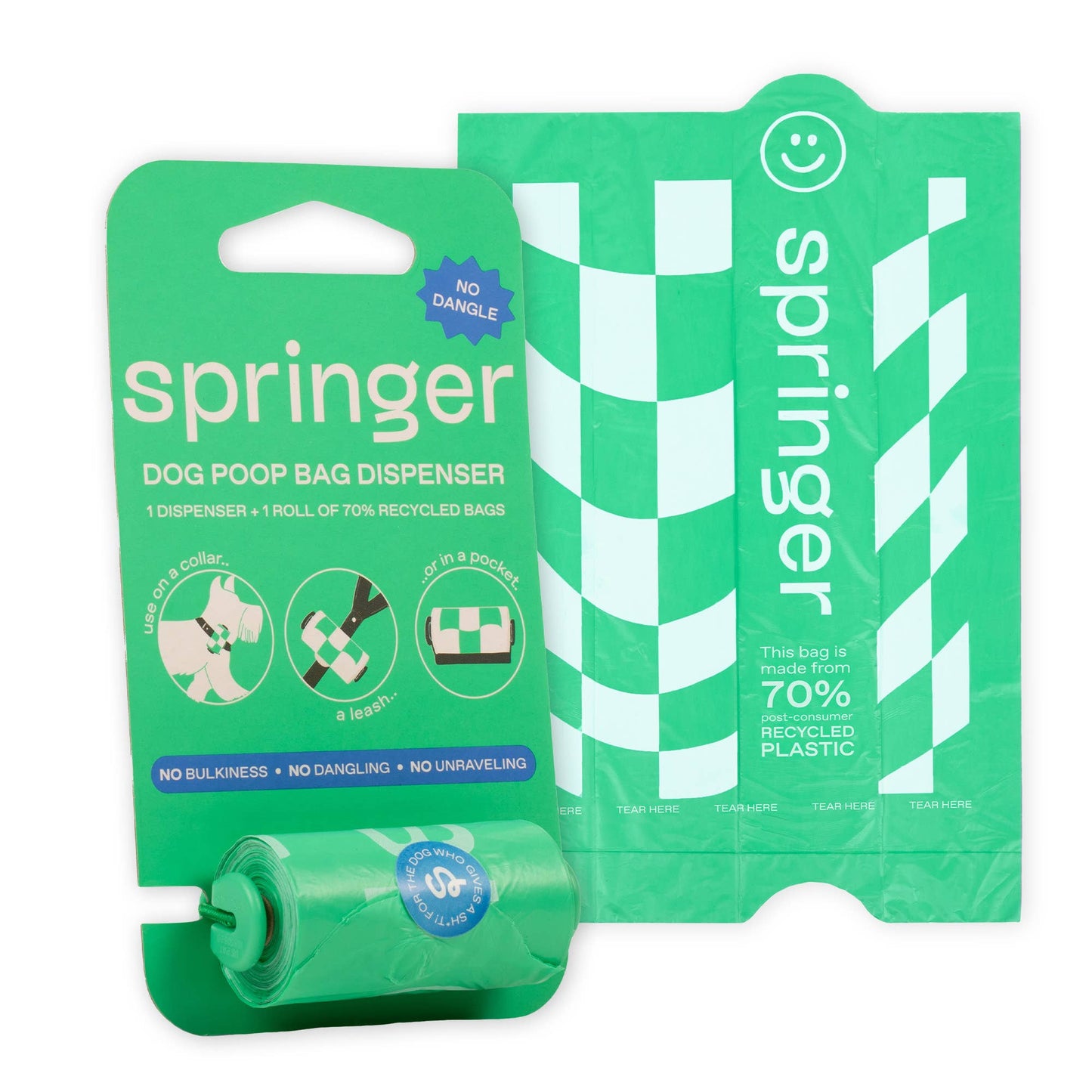 Premium Dog Poop Waste Bag Dispenser & Refill Roll