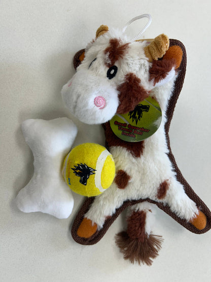 Baby Fuzzy Brown Cow 