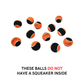 Midlee Orange/Black Mini Dog Halloween Tennis Balls (12pk)