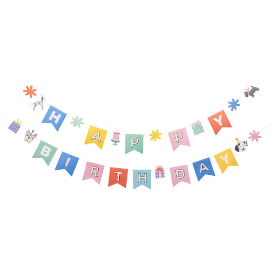 Happy Birthday Dog Banner