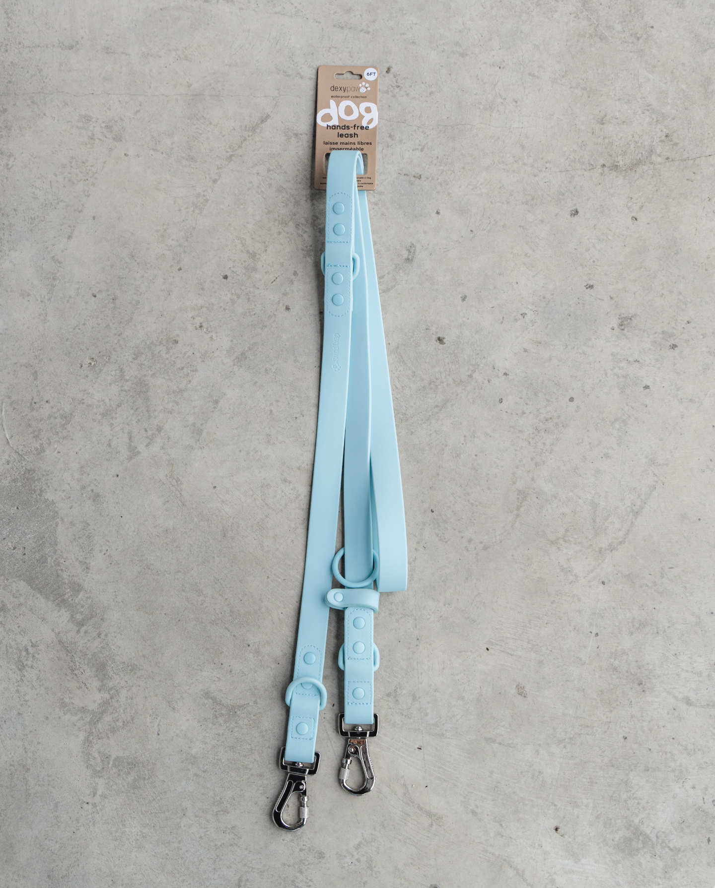 Hands Free Leash in Sky Blue 8"