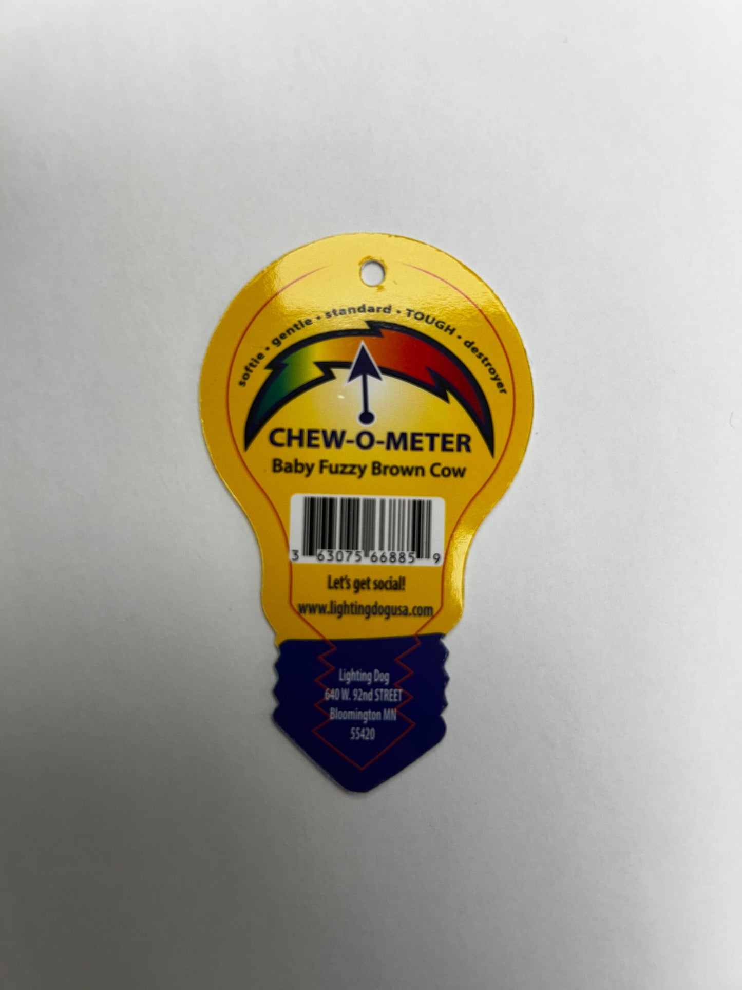 Baby Fuzzy Brown Cow 