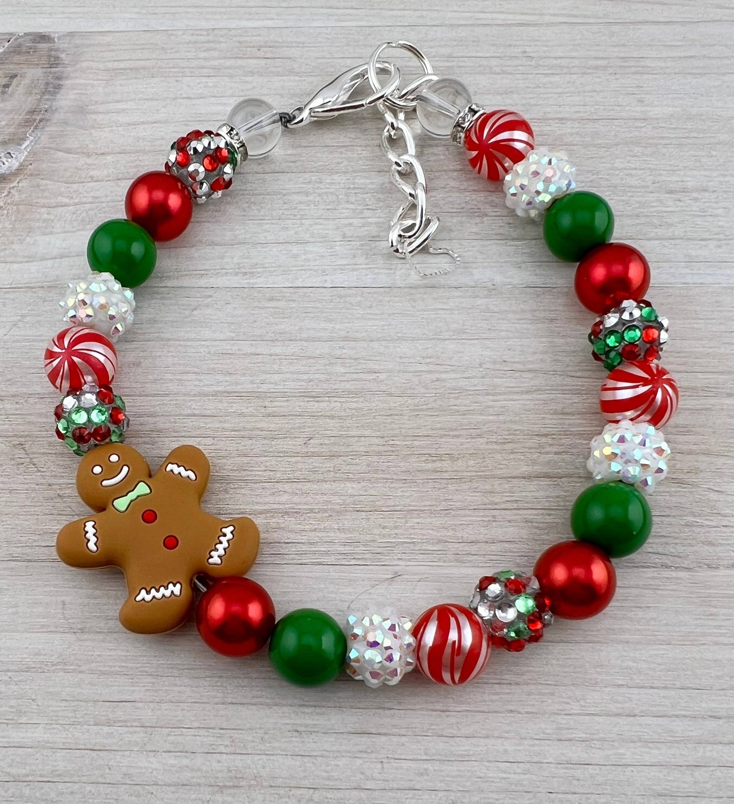 Gingerbread Dog Necklace Mini Beads
