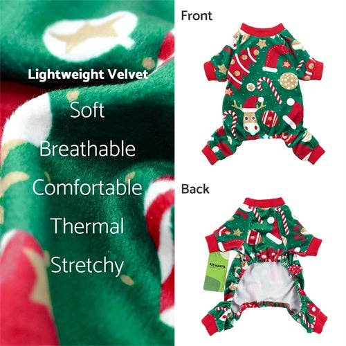 Christmas Green Dog Pajamas