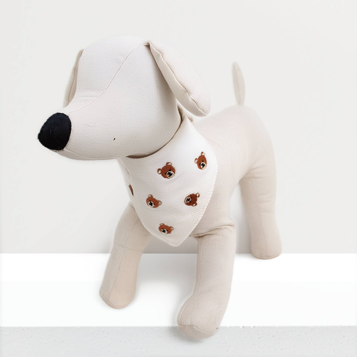 Embroidered Bear Reversible Bandana