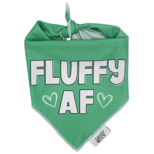 Fluffy AF - Cooling Dog Bandana