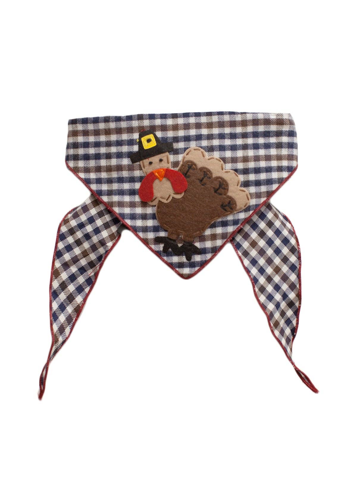 Turkey Brown Plaid Bandana