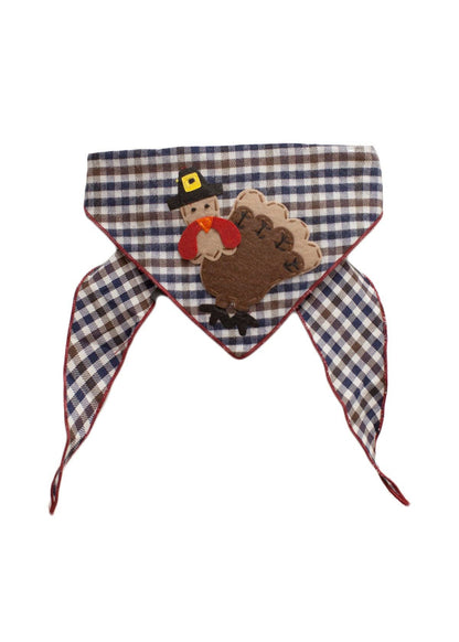 Turkey Brown Plaid Bandana
