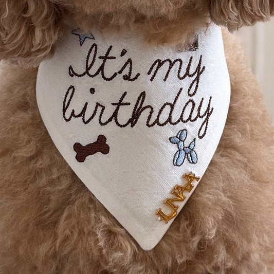 It's My Birthday Dog Bandana