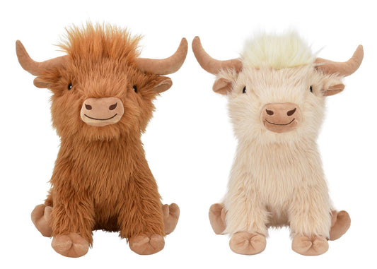 Multipet Highland Cow Dog Toy Assorted sizes