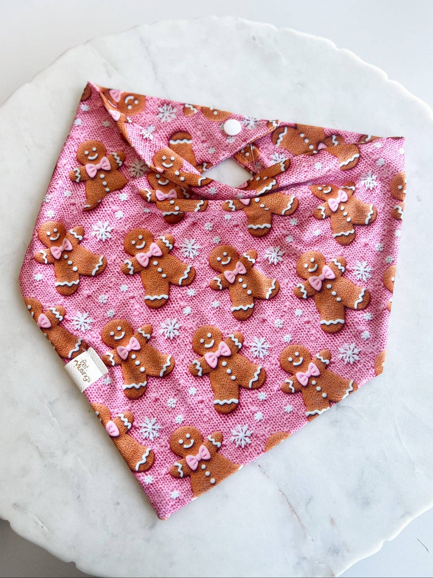 Gingerbread Girl Knit Sweater Print Wrinkle Resistant Bandana