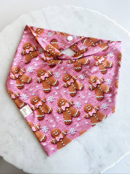 Gingerbread Girl Knit Sweater Print Wrinkle Resistant Bandana