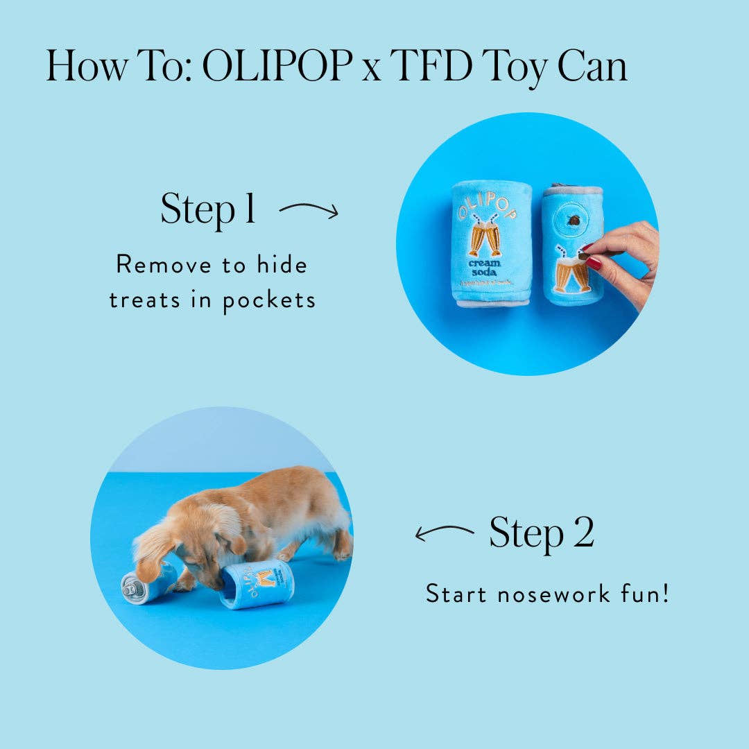 OLIPOP x TFD Strawberry Vanilla Interactive Snuffle Dog Toy