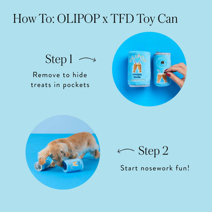 OLIPOP x TFD Strawberry Vanilla Interactive Snuffle Dog Toy