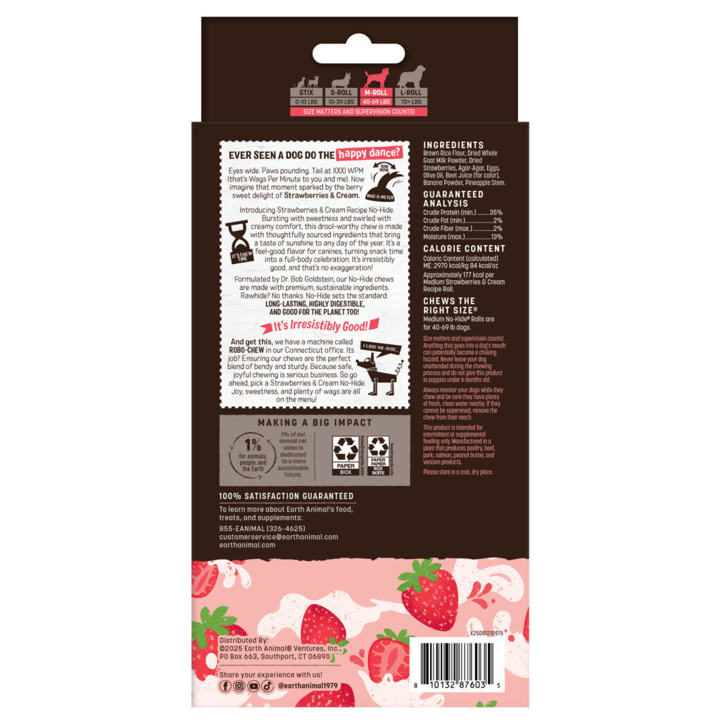 No-Hide® Strawberries & Cream Rolls