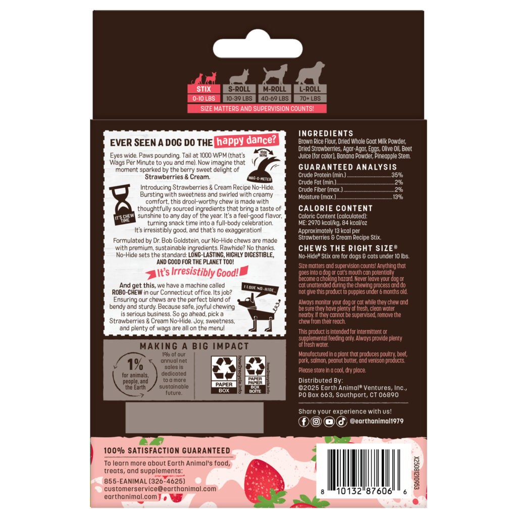 No-Hide® Strawberries & Cream Stix
