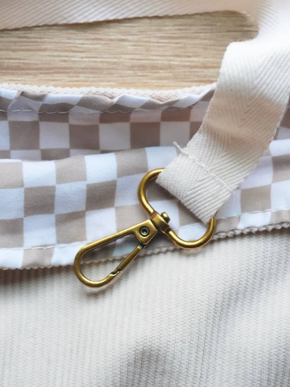 Pet Sling Carrier: Cream Corduroy