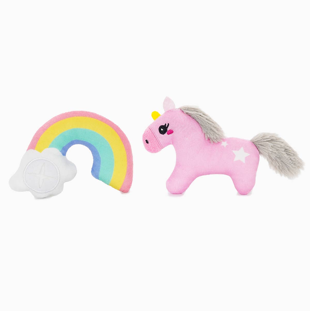 HugSmart Pet - Crazy Catcher  Unicorn & Rainbow Small Dog Toy