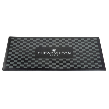 Black Checker Chewy Vuiton Bowl Placemat