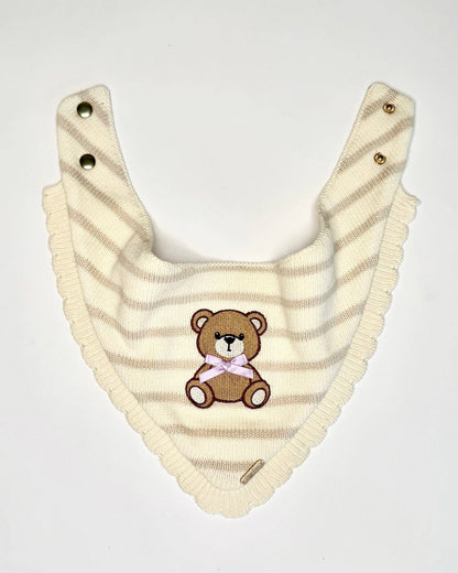 Teddy Bandana with Scalloped Hem