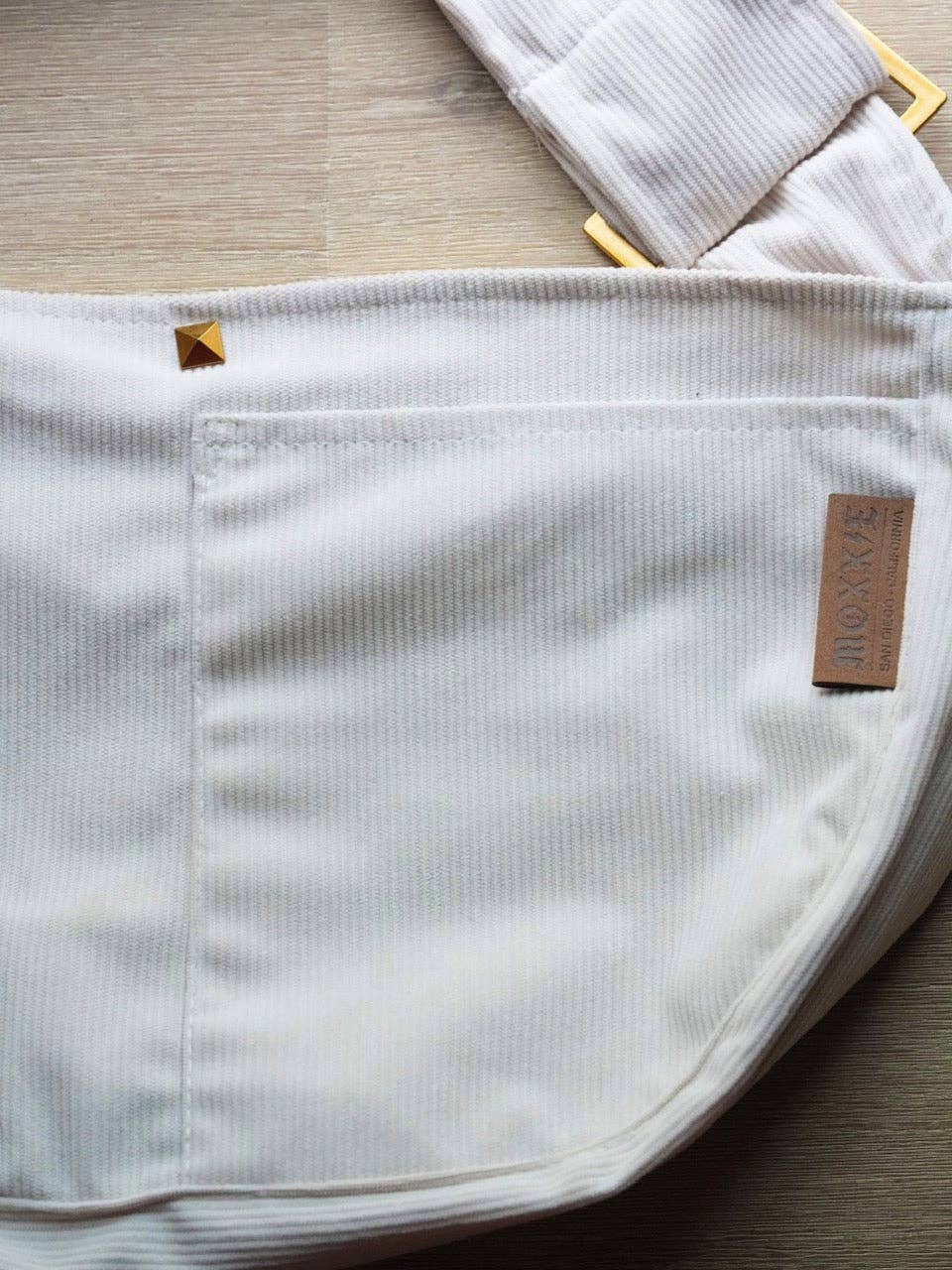 Pet Sling Carrier: Cream Corduroy